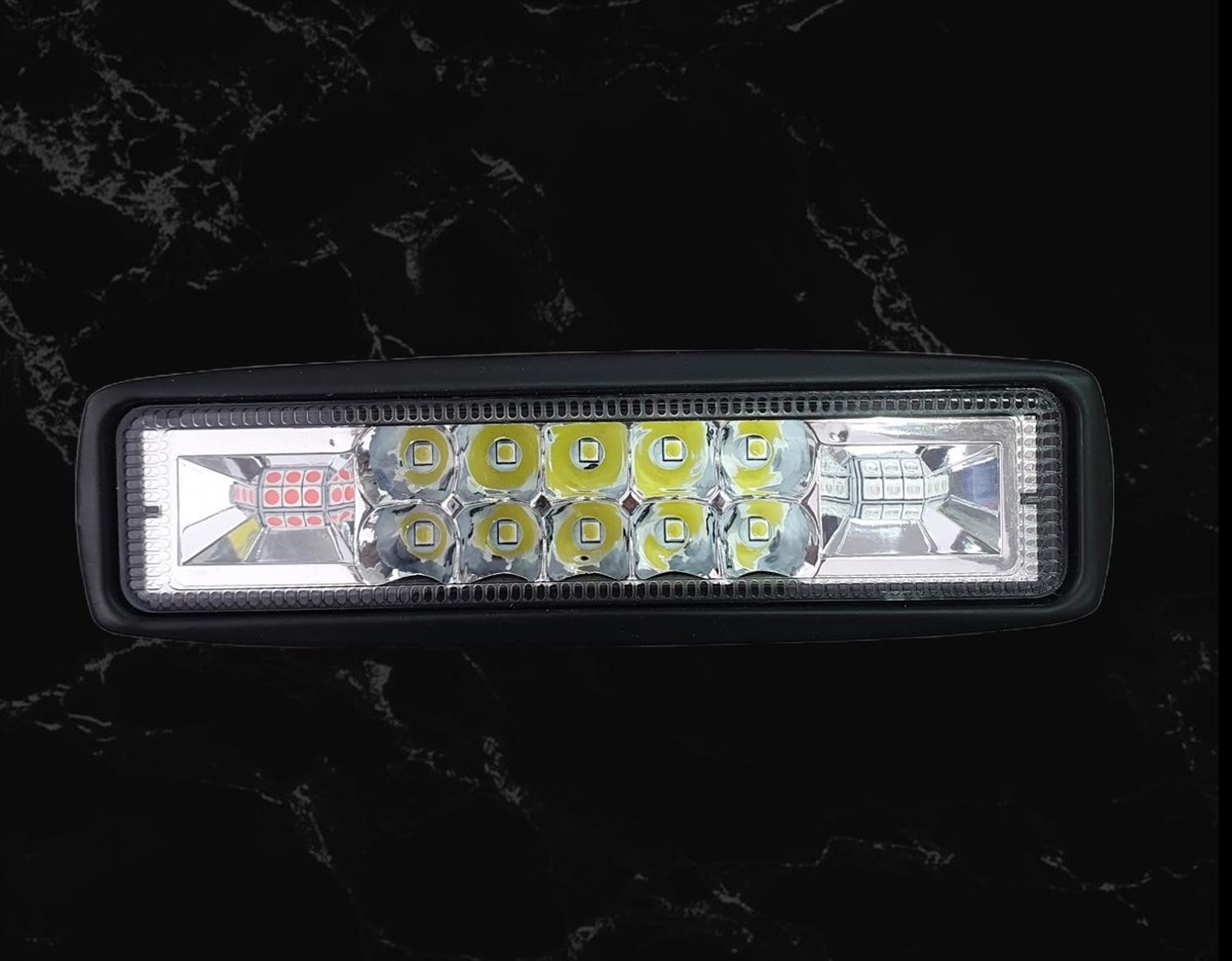 Çalışma Lambası 10-36v 30ledli 108w Gündüz Ledli Kırmızı Mavi Fonksiyonlu Çakar | Ith Bsk1051