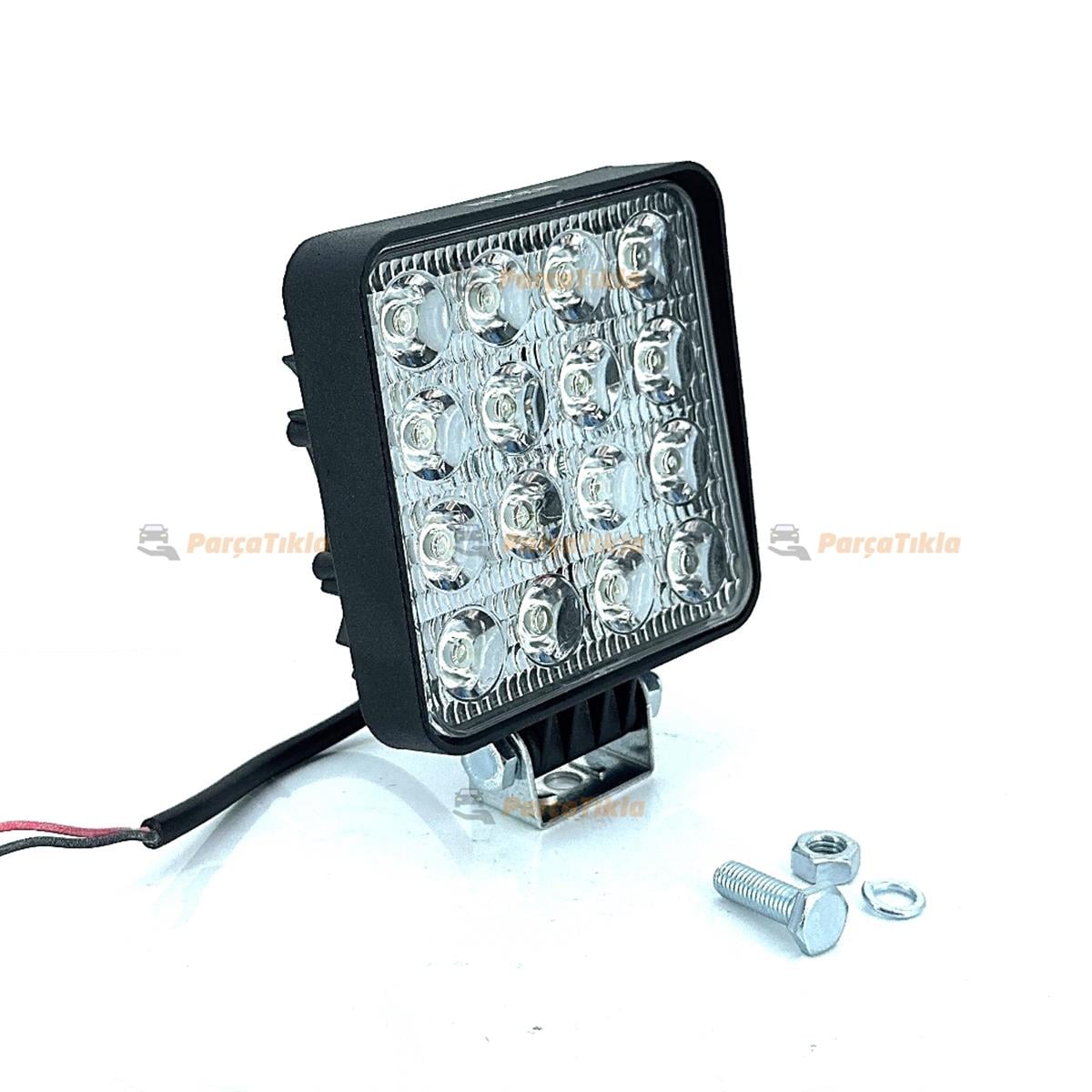 Çalışma Lambası 16 Ledli Kare 22-27w | Pro Serisi | Nıken 16ledk