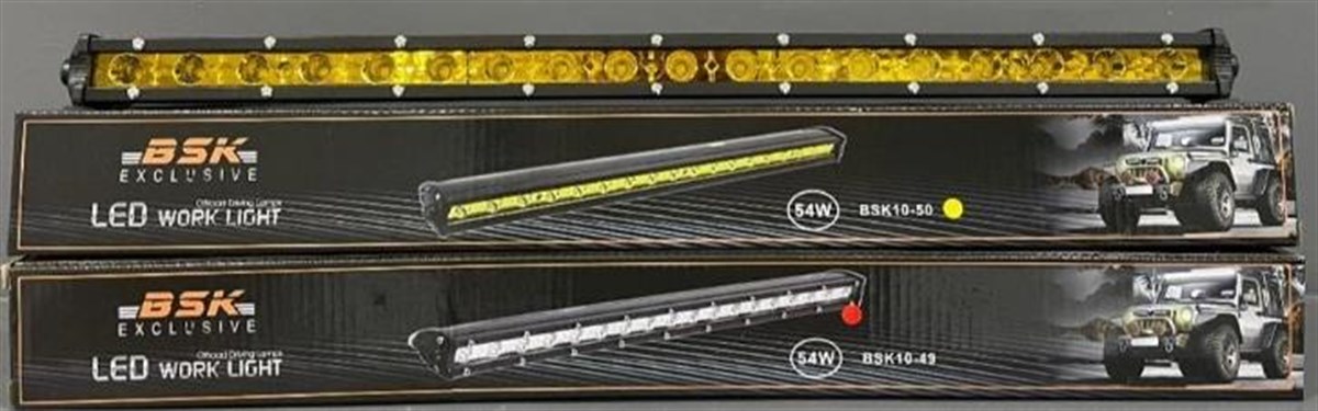 Çalışma Lambası 18ledli 10-36v Bar 54w 50cm (tek Sıra Sarı) | Ith Bsk1050
