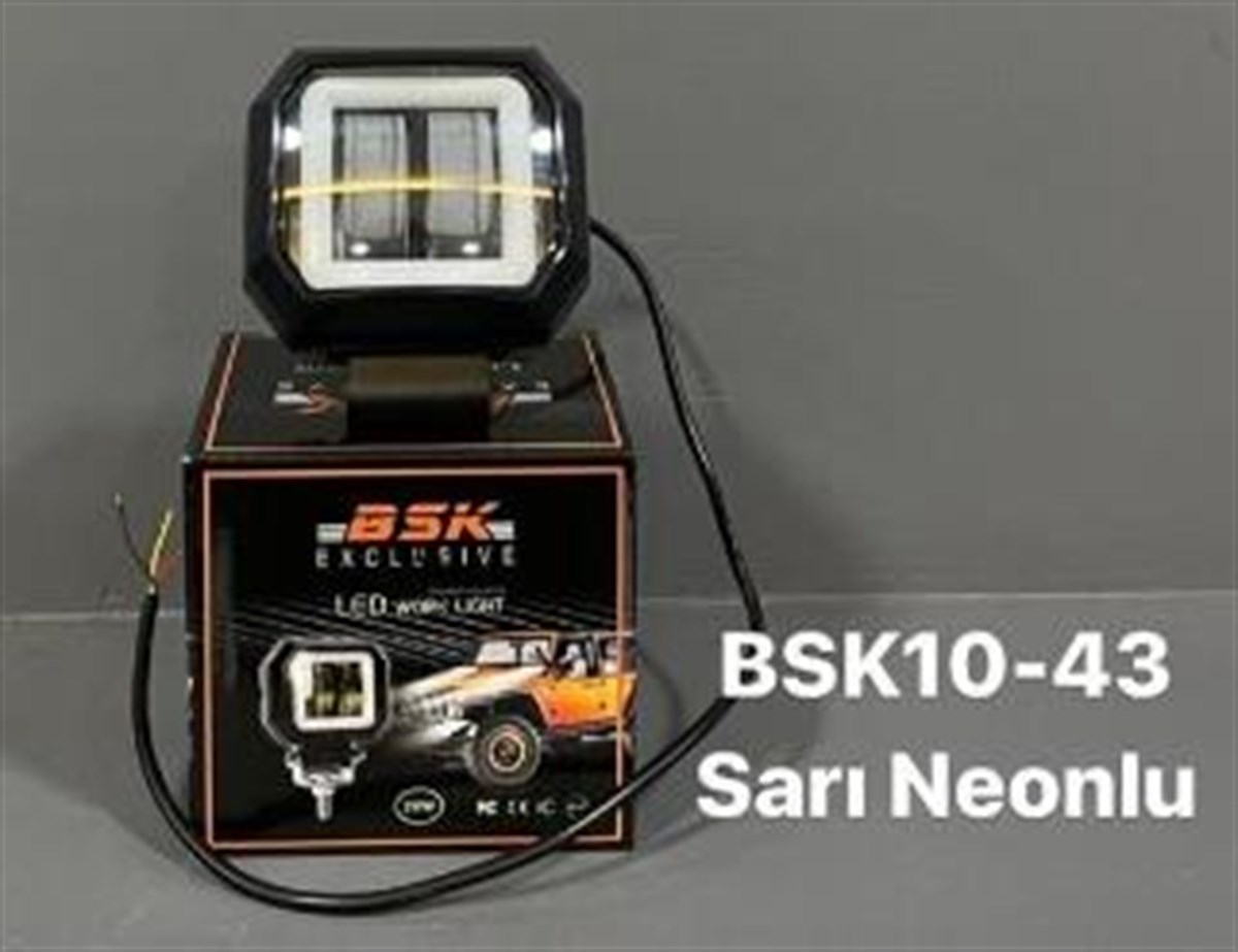 Çalışma Lambası 2ledli 10-36v Sarı Neonlu 20w | Ith Bsk1043