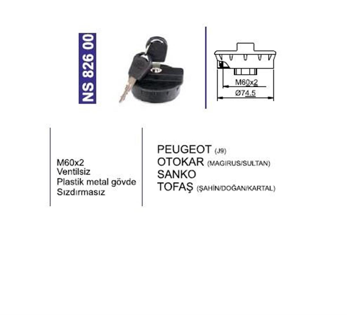 Depo Kapağı Dkş Dogan Şahin Kartal Slx | Nesan Ns82600
