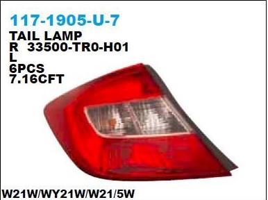 Stop Lambası Sağ Honda Cıvıc 11- Duysuz | Depo 1171905rue