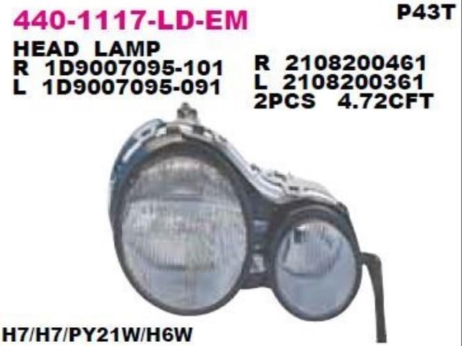 Far Sol Mercedes W210 96-00 | Depo 4401117lldem