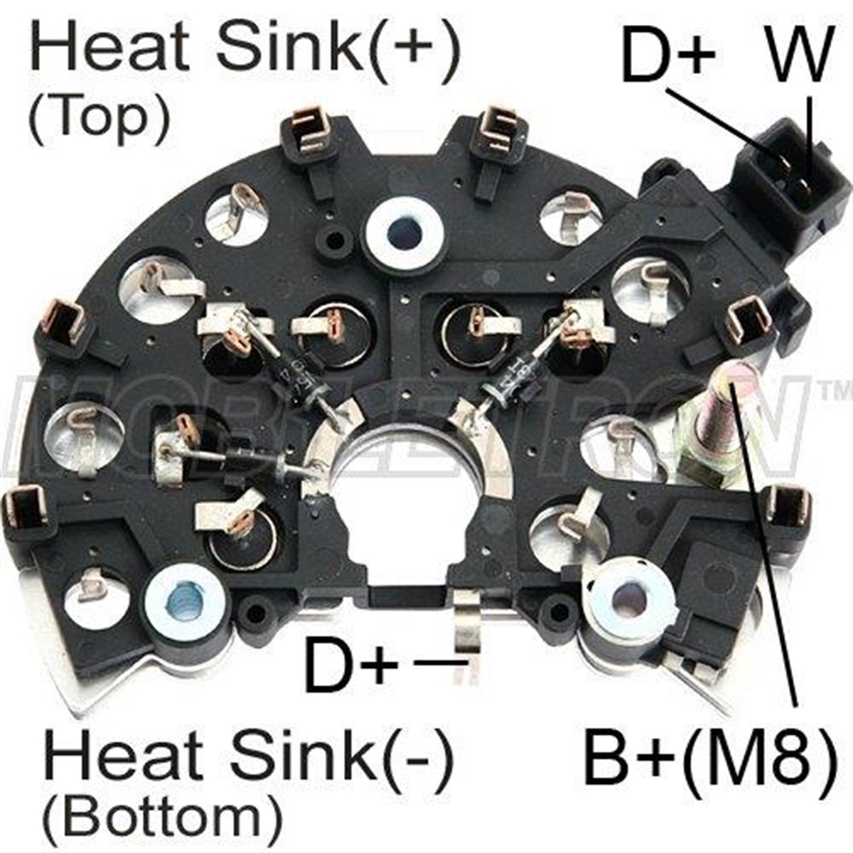 Diyot Tablası 12v 50ah 124mm Skoda Octavıa 1.9rb107h | Mobıletron Rb107h