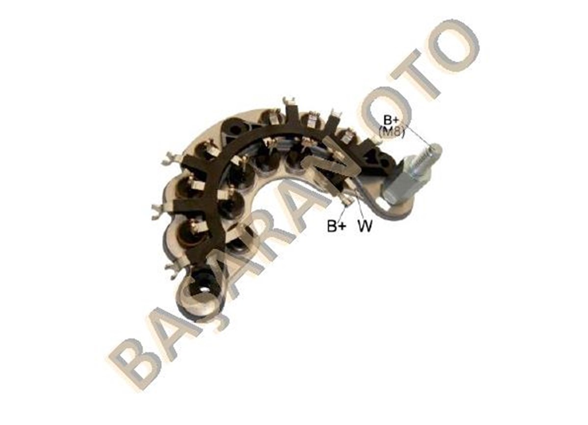 Diyot Tablası 150-190a Delco Tip Mercedes 12diyot Su Sogutmalı Alternatörlere | Ith Wwdr1700