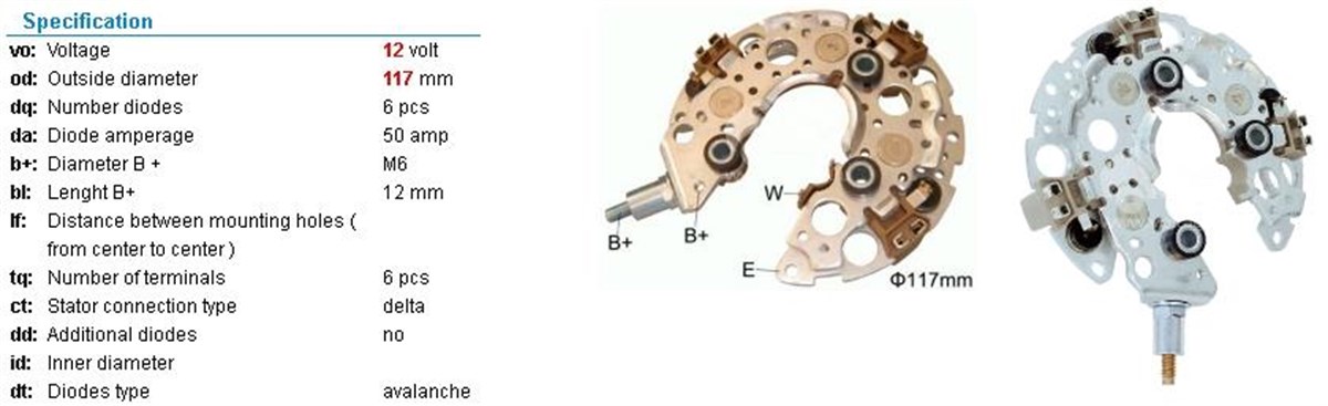 Diyot Tablası Toyota Camry Gndn523-rn46 | Genon Gndn523