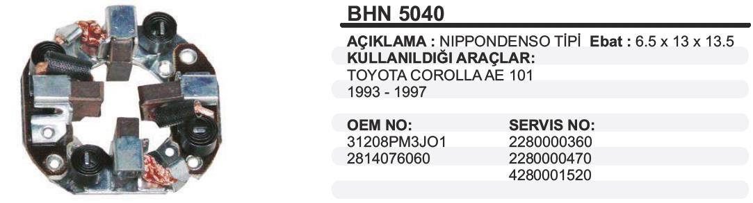 Kömür Yuvası Toyota Corolla Strada Honda Cıvıc Fb5 Toyota Corolla 101 | Dodo Bhn5040