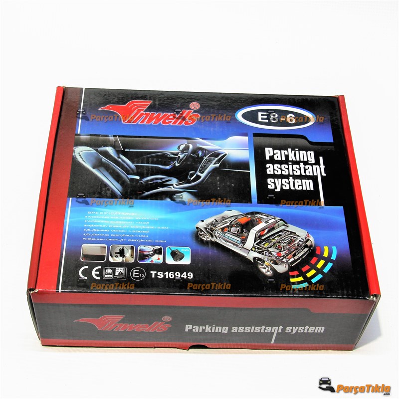 Park Sensörü E8- 6 Göz Ekran 2ön 4arka-siyah-beyaz-gri (ınw026040-siyah) (026041-gri) (026042-beyaz) |