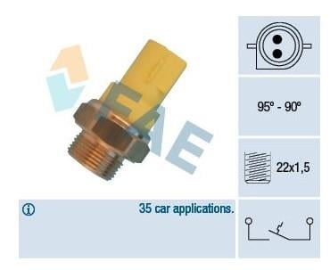 Hararet Müşürü 90/95 Ford Escort 1.6 16v 1.8 16v 93-99 Fiesta3 92-02 Klimasız | Fae 36330