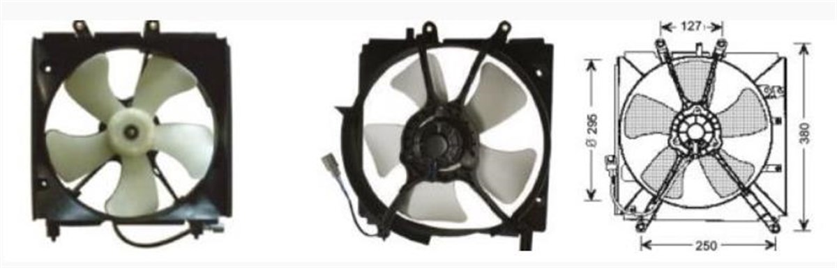 Fan Motoru 12v Komple Toyota Corolla 98- Rfm1782 | Ith Rfm1782