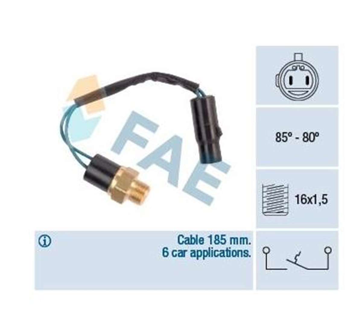 Fan Müşürü Kablolu Hyunda Excel Elantra 2536024000 2536021100 | Fae 36610