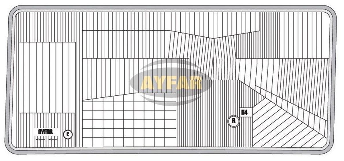 Far Camı Sol Lada 2105 | Ayfar C11404