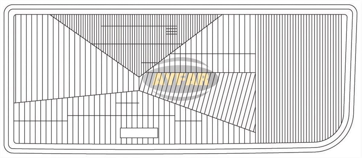Far Camı Sol Mercedes Actros Axor Desenli | Ayfar C11535