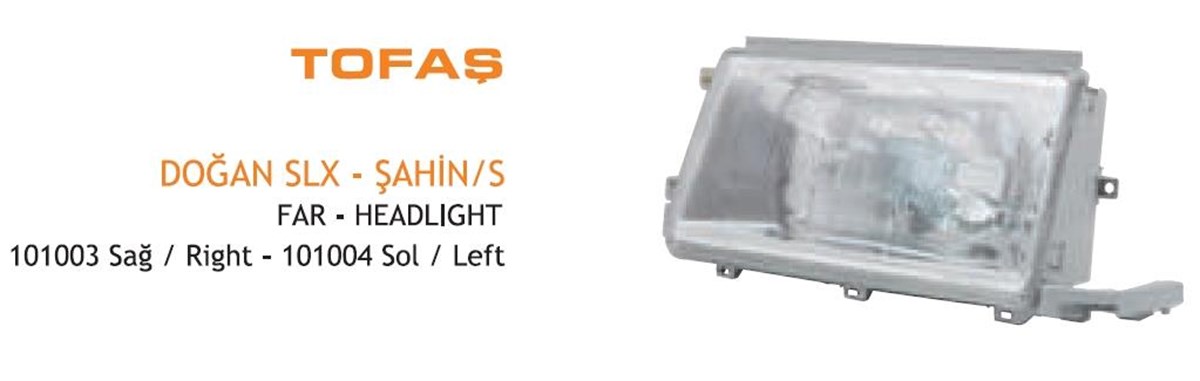 Far Doğan Slx Sağ Ayf101003 | Ayfar 101003