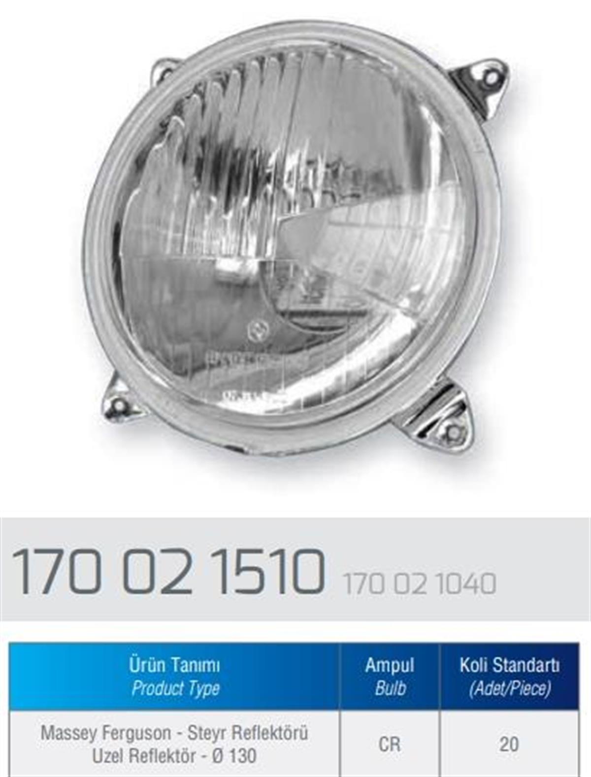 Far Mf Uzel Reflektör Bombeli  Ayg1040 | Aygersan 170021040