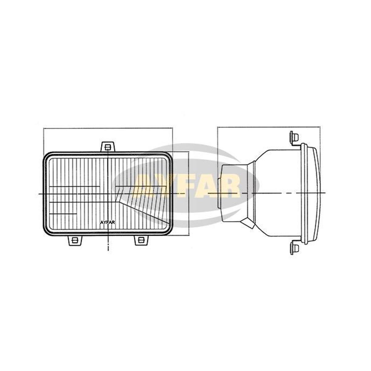 Far Reflektörü Massey Ferguson Uzel Tip Steyr Kare Tip 3 Civatalı Erkunt | Ayfar 606618