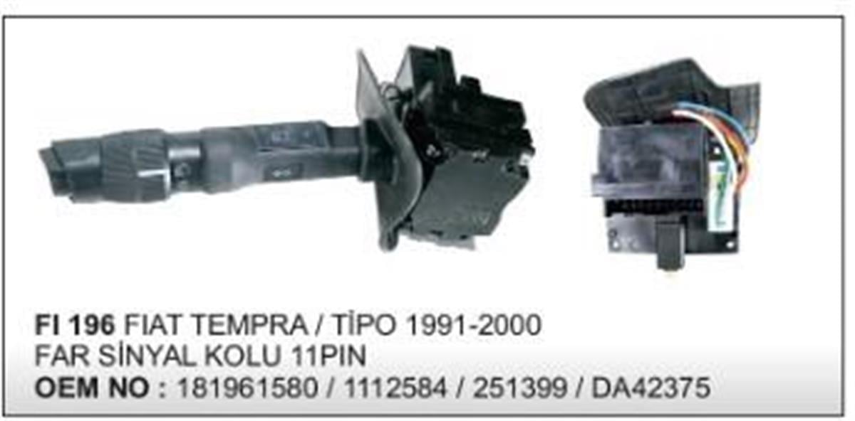 Far Sinyal Kolu Komp Tempra Tipo 91-01 11pin  Sgr 32935 | Vertex Fı196