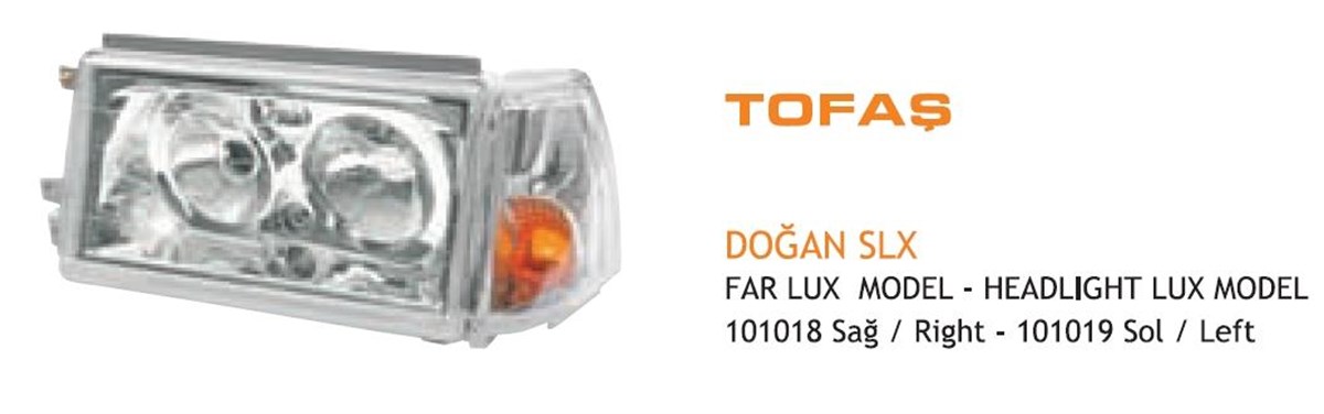 Far Slx Lüx Polikarbonat Camlı Sağ Ayf101018 | Ayfar 101018