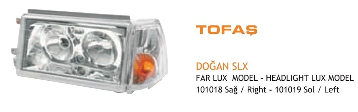 Far Slx Lüx Polikarbonat Camlı Sağ Ayf101018 | Ayfar 101018