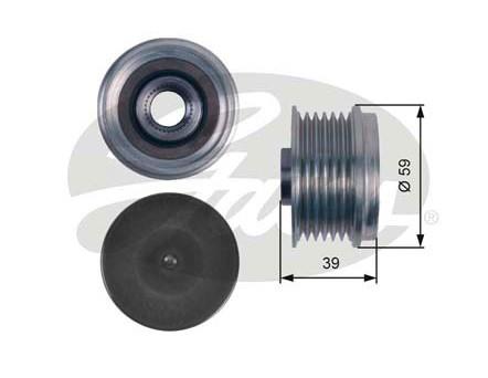 Alt.kasnağı 6kan Fiat Linea Corsa Punto F557928 | Gates Oap7113