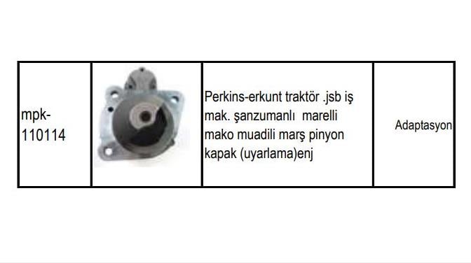 Pinyon Kapağı (kalın Mil 14mm) Perkins Jcb Mf Erkunt Traktör Hidromek Hidromek Beko Loader | Gmp 110114