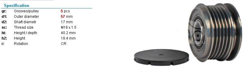 Alt.kasnağı 5kan Hyundai Accent Era Blue Kia Getz Kas F236071 | Gpa 10248101