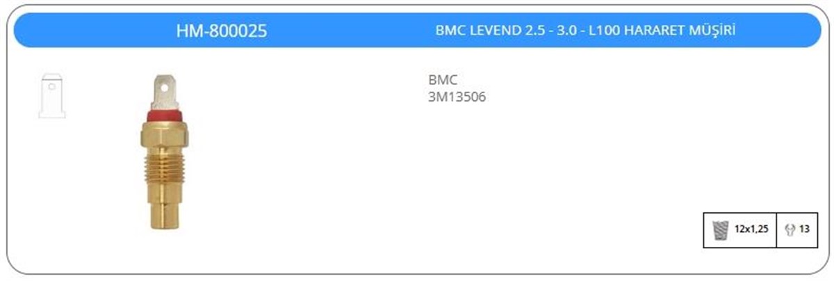 Hararet Müşürü Bmc Levent 2500 3000 | Klf Hm800025