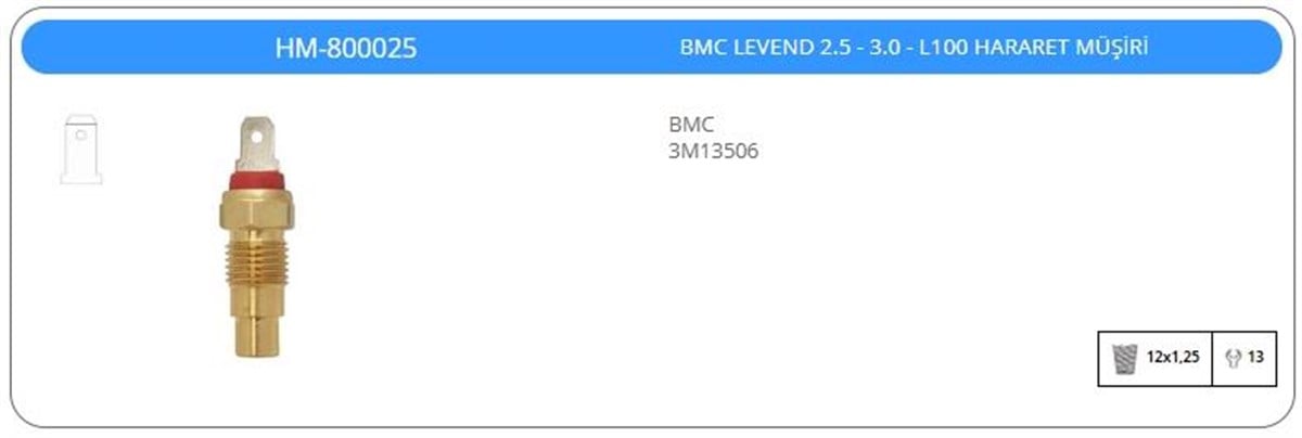 Hararet Müşürü Bmc Levent 2500 3000 | Klf Hm800025
