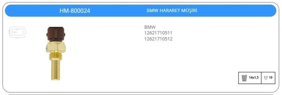 Hararet Müşürü Bmw | Klf Hm800024