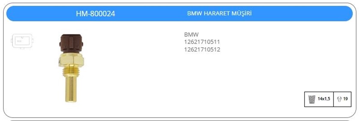 Hararet Müşürü Bmw | Klf Hm800024