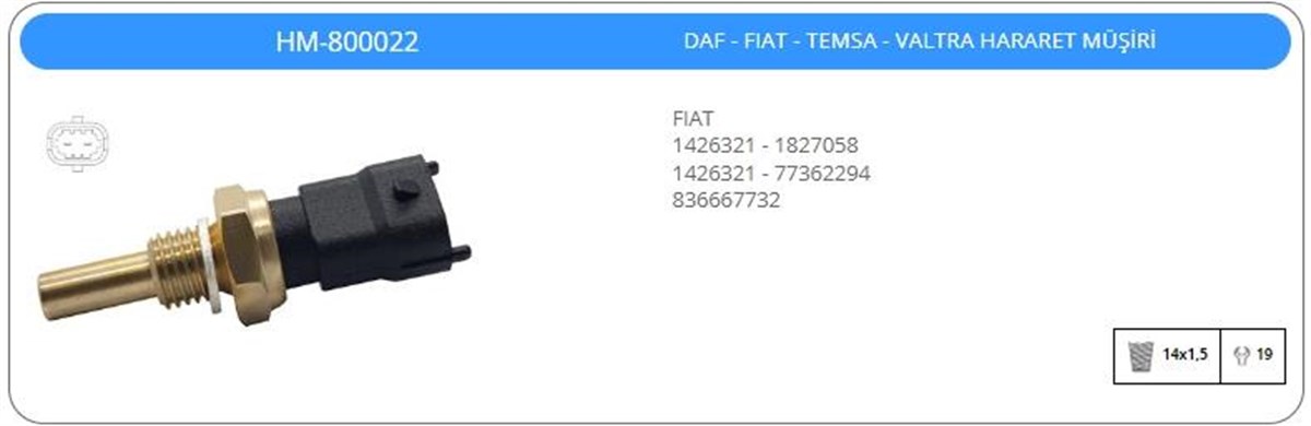 Hararet Müşürü Daf Fıat Valtra Temsa | Klf Hm800022