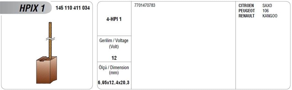 Hidrolik Direksiyon Kömürü Hpıx 1 Reno Clio Kango | Mega Hpıx1