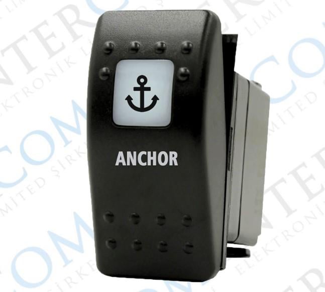 Switch Anahtar On-of-on-(yaylı) 12v-24v-çapa Irgat Ledsiz |