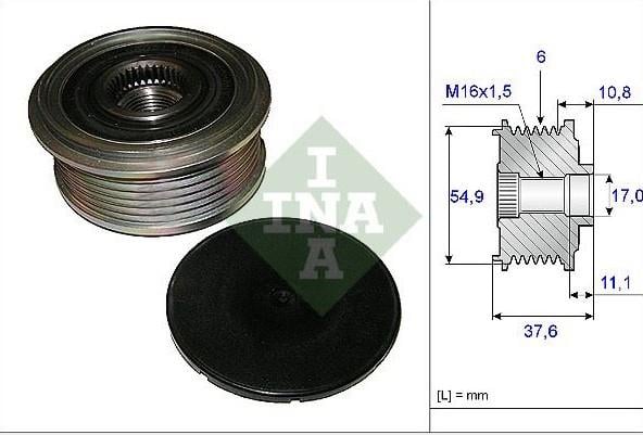 Alt.kasnağı 6kan Mercedes A160/180bcla Gla180- 535012310 | Ina 535012310