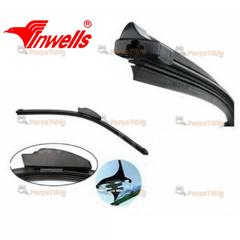 Silecek Süpürgesi 350mm Banana Tip 9 Aparatlı |