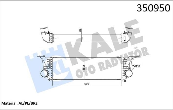 Su Radyatörü Turbo İveco Daily Iv V Vı 06 | Kale 350950