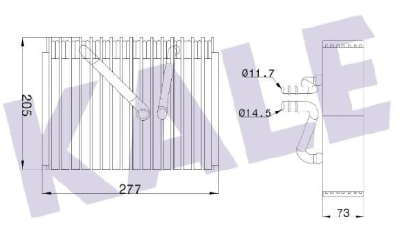 Klima Radyatörü Evaporatörü Opel Vectra B (iç Petek) | Kale 352965