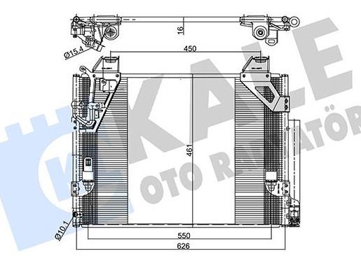Klima Radyatörü Toyota Hilux Vıı 2.5 3.0 05- | Kale 357765