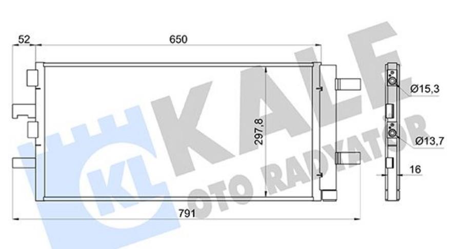 Klima Radyatörü Bmw F40 F45 F46 F48 F39 Mini F55 F56 F57 | Kale 361280