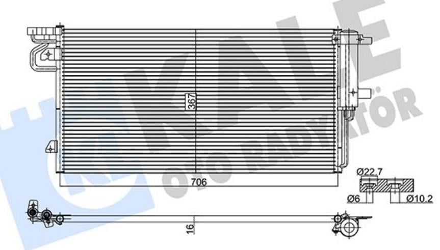 Klima Radyatörü Ford Focus Cmax 15- | Kale 361295