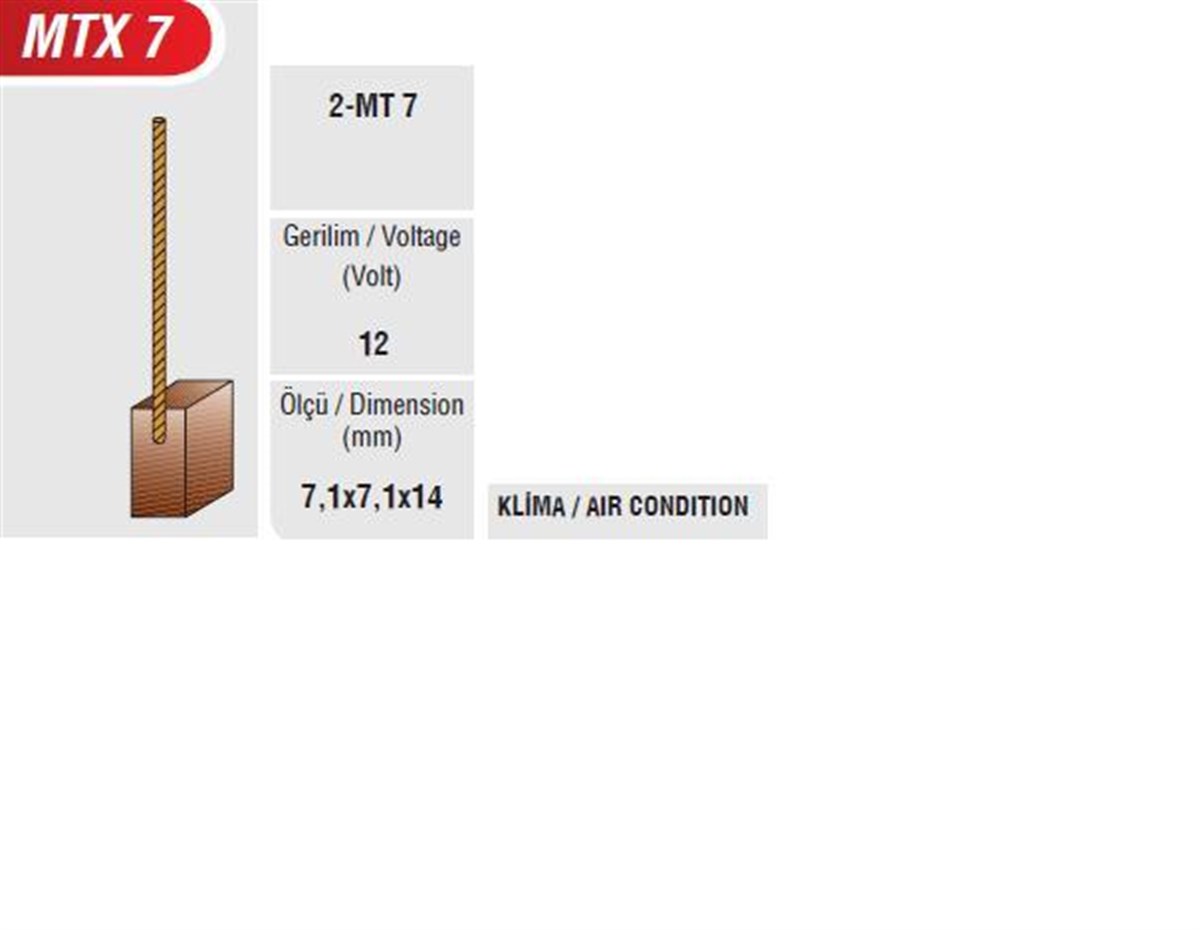 Kalorifer Kömürü Mtx 7 Mega Takviye*7*7*14 7x7x14 | Mega Mtx7