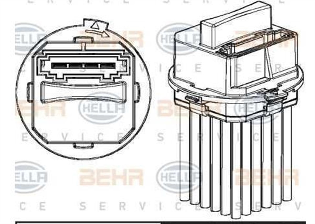 Kalorifer Rezistansı Klima Rezistansı Bmw E70 F15 E71 F16 Mercedes Sprınter 906 Vw Crafter 2.5 30 50 | Marellı 359003410270
