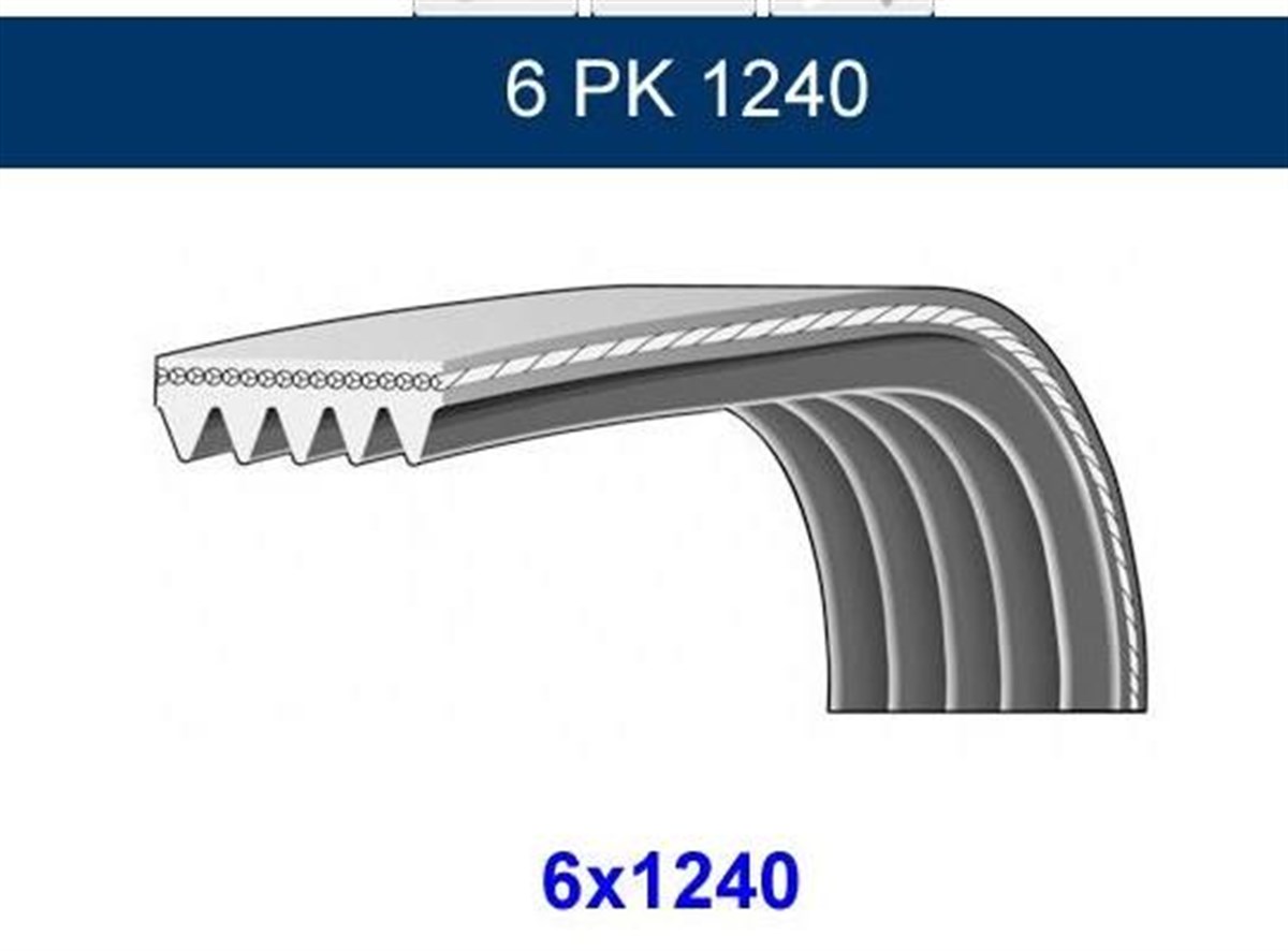 Kanallı Kayış 6 Pk 1240 Bando | Kk 6pk1240