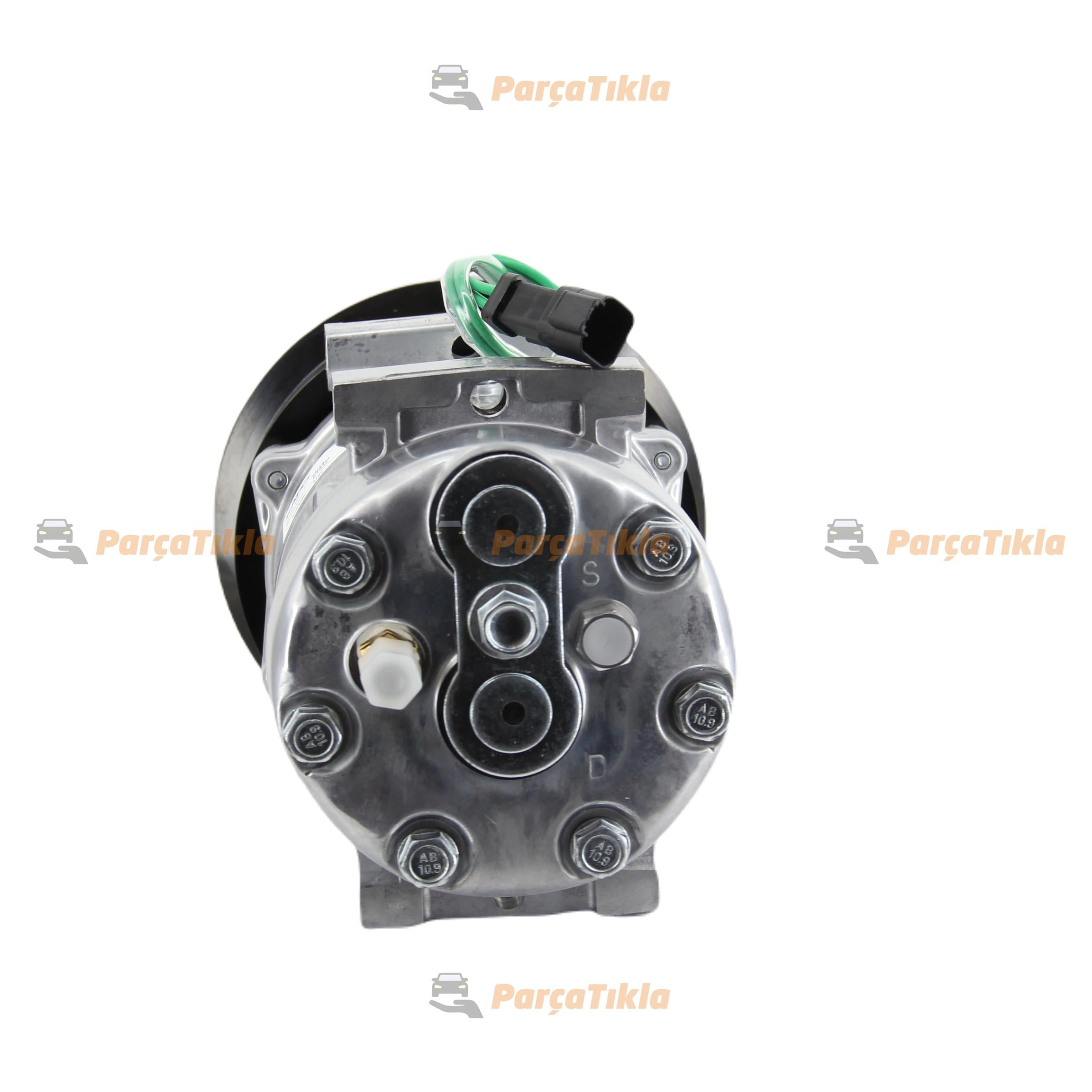 Klima Kompresörü 24v 8pk 133mm 7h15 Cat Caterpillar İş Makinası Bloktan Bağlantı Cat 3949671 1630872, 3949671, 1630872, 39496 | Kapo 4131