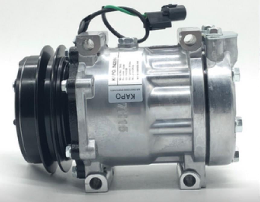 Klima Kompresörü 24v 1pk 125mm V Kayış 7h15 Hidromek İş Makinesi Sumitomo Bloktan Baglantı Bağlantı 742094 | Kapo 742094
