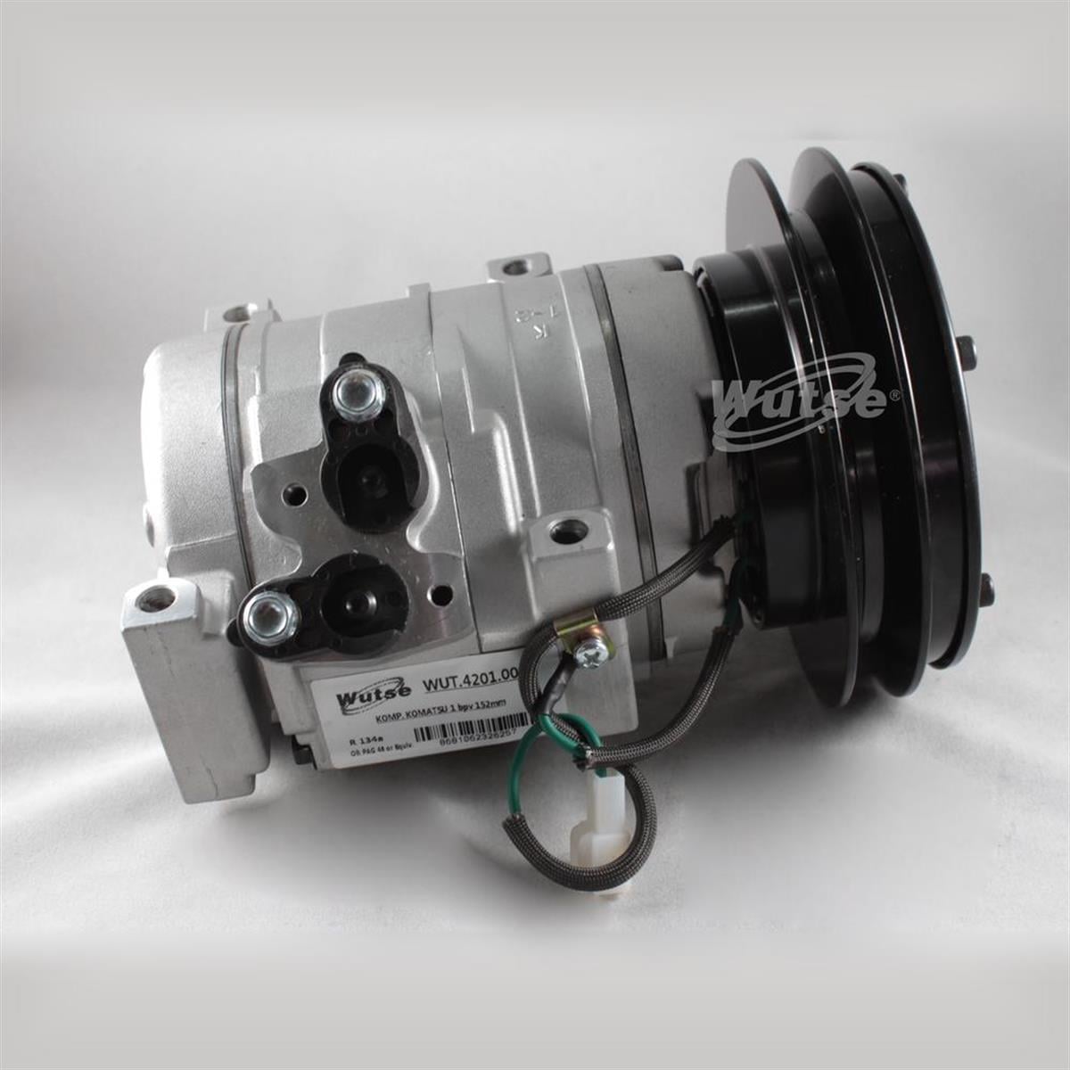 Klima Kompresörü 24v 1pk V Kayış-17,5 Çap-152mm Komatsu Hıtachı Excavatör Dcp99821 586303245171 / 4471003460 / 4472000240 | Wutse 42010053