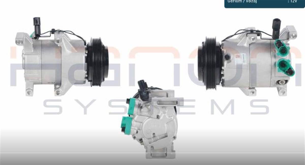 Klima Kompresör 5pk 119mm Hyundai İ20 Ix20 1.4 Crdı 2008-2012 / Ix20 1.4 Crdı 1.6 Crdı 2010- 977012k201 977012k800 | Doowon 977012k800