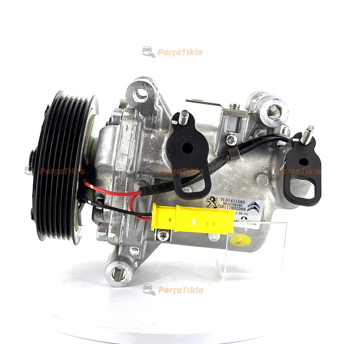 Klima Kompresörü 12v 6pk 110mm Peugeot 301 Cıtroen Elysee 3 Ayak Yan Ayak 9808860080 9830148880 Wutse 42010226 9833706280 | Psa 9830148880