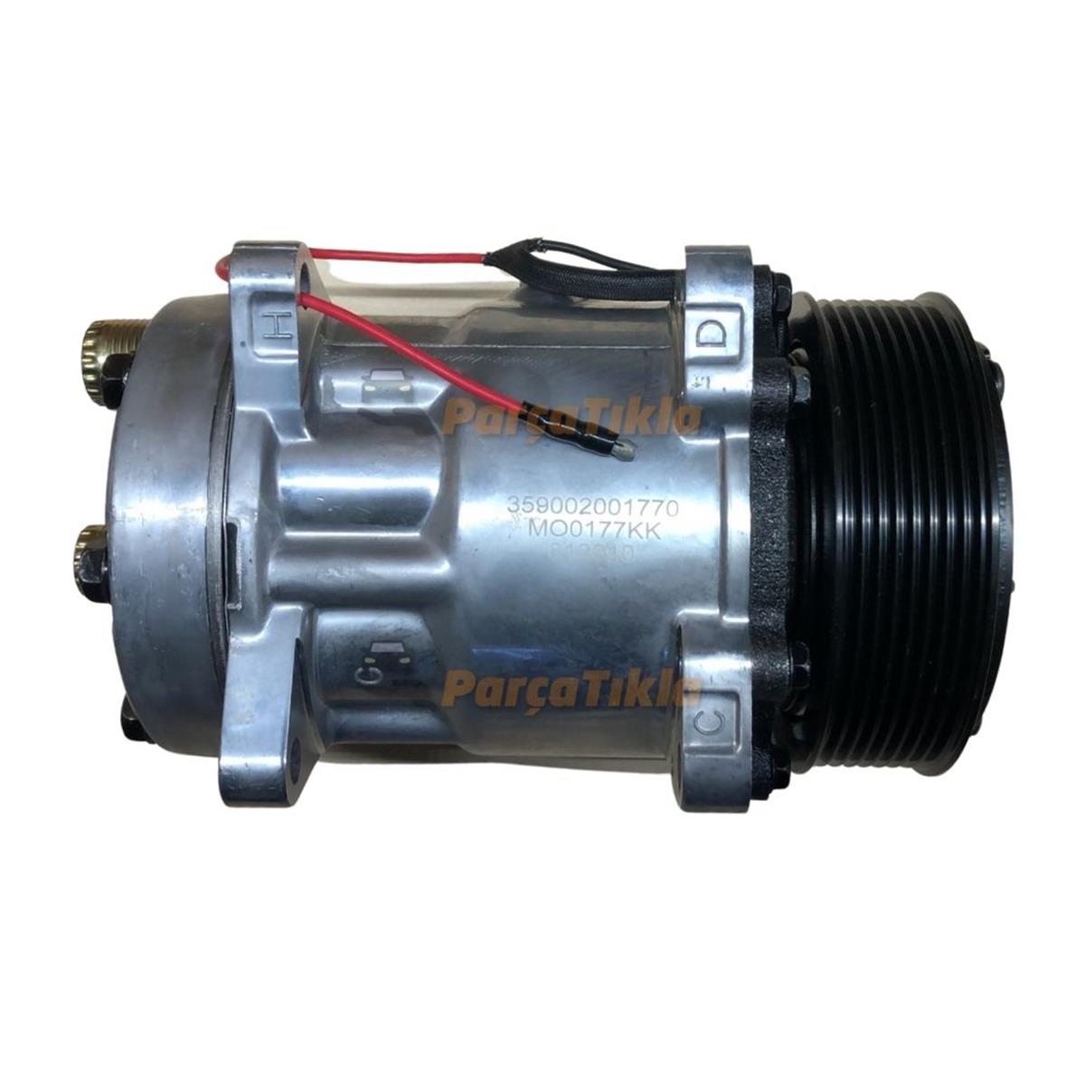 Klima Kompresörü 12v 8pk 7h15 Arkadan I.k İnce Kalın 119mm | Marellı 359002001770