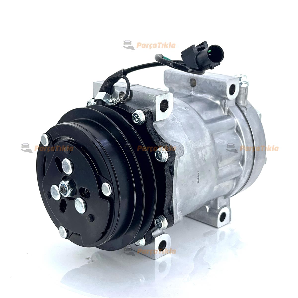 Klima Kompresörü 24v 1pk 125mm V Kayış 7h15 Hidromek İş Makinesi Sumitomo Bloktan Baglantı Bağlantı 742094 | Lidpart K742094